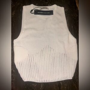 Manière De Voir Knitted Crop Top